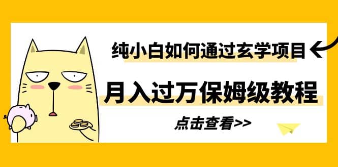 纯小白如何通过玄学项目月入过万保姆级教程-云创网