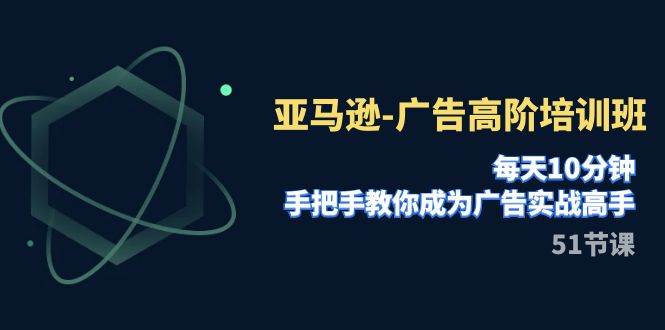 亚马逊-广告高阶培训班，每天10分钟，手把手教你成为广告实战高手（51节）-云创网