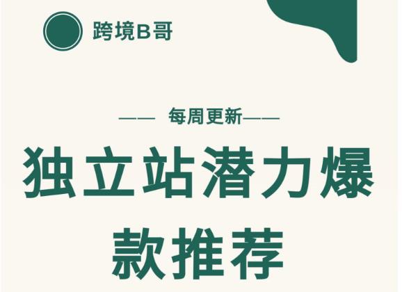 【跨境B哥】独立站潜力爆款选品推荐，测款出单率高达百分之80（每周更新）-云创网