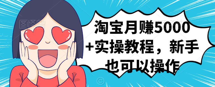淘宝月赚5000+实操教程，新手也可以操作-云创网