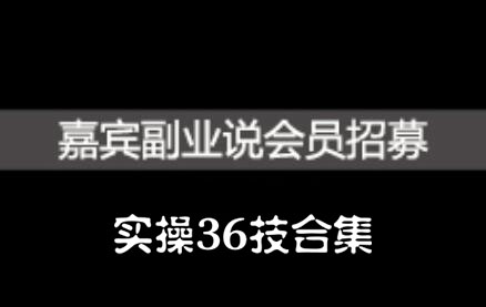嘉宾副业说实操36技合集，价值1380元-云创网