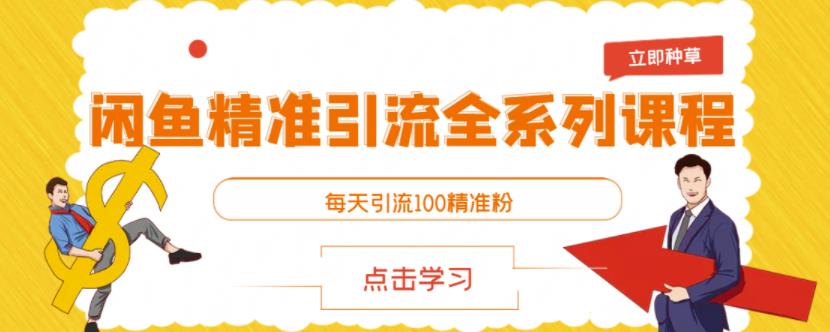 闲鱼精准引流全系列课程，每天引流100精准粉【视频课程】-云创网