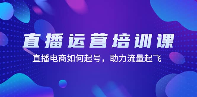 直播运营培训课：直播电商如何起号，助力流量起飞（11节课）-云创网