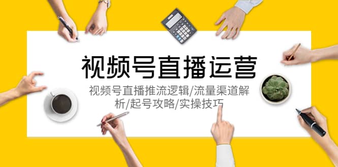 视频号直播运营，视频号直播推流逻辑/流量渠道解析/起号攻略/实操技巧-云创网