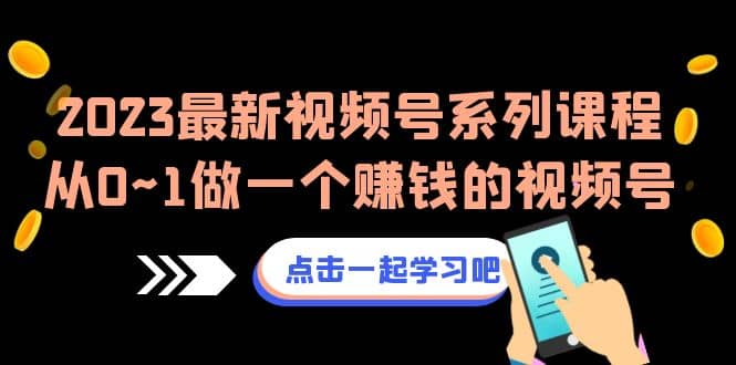 2023最新视频号系列课程，从0~1做一个赚钱的视频号（8节视频课）-云创网