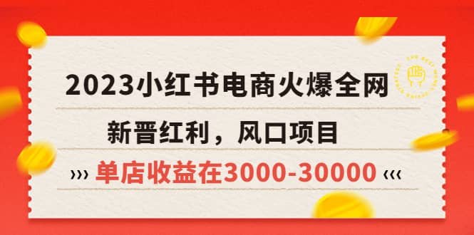 2023小红书电商火爆全网，新晋红利，风口项目，单店收益在3000-30000-云创网