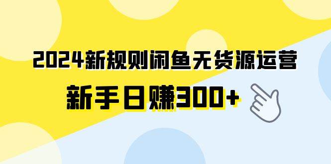 2024新规则闲鱼无货源运营新手日赚300+-云创网
