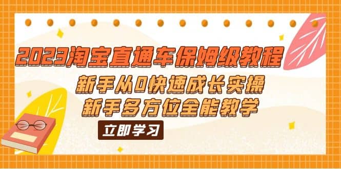 2023淘宝直通车保姆级教程：新手从0快速成长实操，新手多方位全能教学-云创网