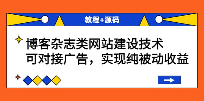 博客杂志类网站建设技术，可对接广告，实现纯被动收益（教程+源码）-云创网