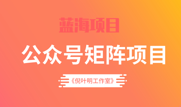 蓝海公众号矩阵项目训练营，0粉冷启动，公众号矩阵账号粉丝突破30w-云创网