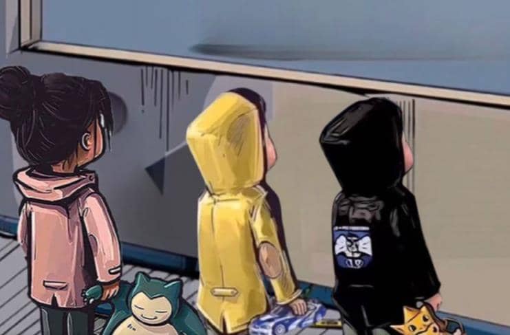 橱窗看车男孩汽车头像制作项目-云创网