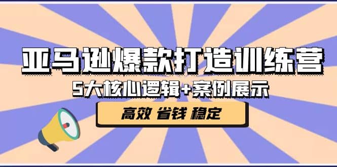 亚马逊爆款打造训练营：5大核心逻辑+案例展示 打造爆款链接 高效 省钱 稳定-云创网