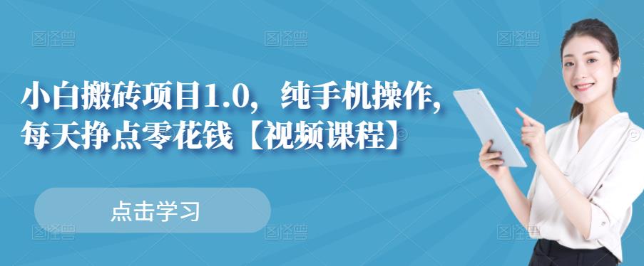 小白搬砖项目1.0，纯手机操作，每天兼职挣点零花钱-云创网