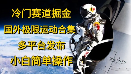 冷门赛道掘金，极限运动合集，多平台发布，小白简单操作-云创网