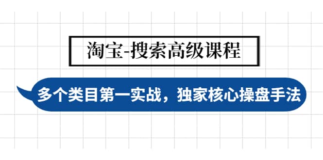 淘宝-搜索高级课程：多个类目第一实战，独家核心操盘手法-云创网