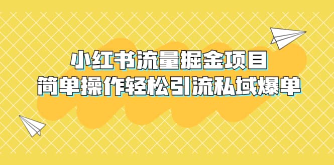 外面收费398小红书流量掘金项目，简单操作轻松引流私域爆单-云创网