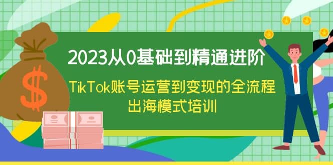 2023从0基础到精通进阶，TikTok账号运营到变现的全流程出海模式培训-云创网