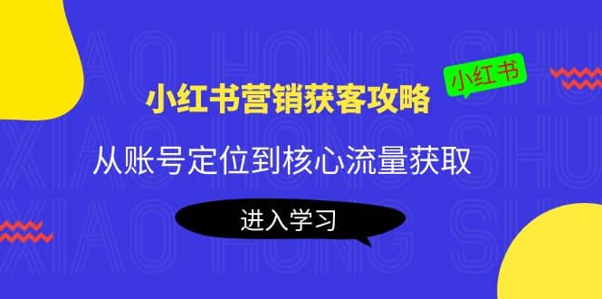 小红书营销获客攻略：从账号定位到核心流量获取，爆款笔记打造-云创网