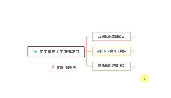 新手如何操作虚拟项目？从0打造月入上万店铺技术【视频课程】-云创网