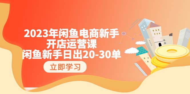 2023年闲鱼电商新手开店运营课：闲鱼新手日出20-30单（18节-实战干货）-云创网