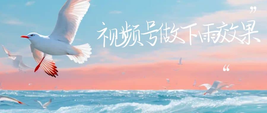 视频号做下雨视频一个账号一周涨粉10W+年入100w-云创网