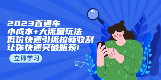 2023直通小成本+大流量玩法，低价快速引流拉新收割，让你快速突破瓶颈-云创网
