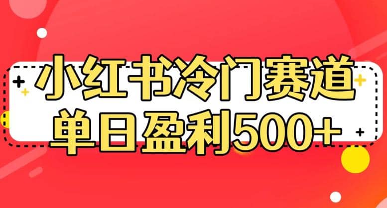 小红书冷门赛道，单日盈利500+【揭秘】-云创网