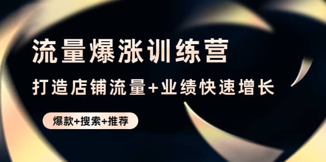 流量爆涨训练营：打造店铺流量+业绩快速增长 (爆款+搜索+推荐)-云创网