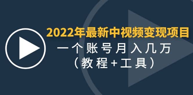 2022年最新中视频变现最稳最长期的项目（教程+工具）-云创网