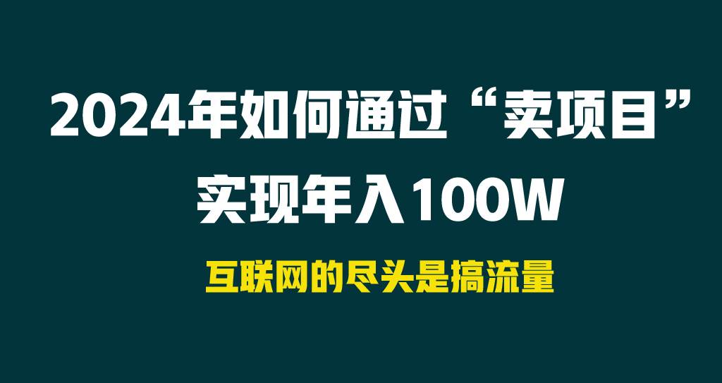 2024年如何通过“卖项目”实现年入100W-云创网