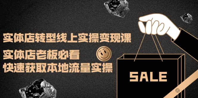 实体店转型线上实操变现课：实体店老板必看，快速获取本地流量实操-云创网
