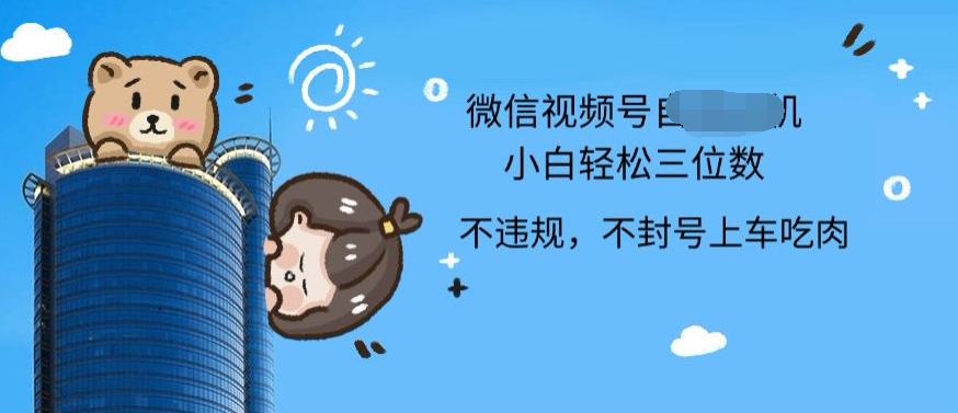2024最新微信视频号挂机小白可上手，轻松日入三位数-云创网