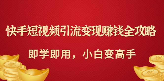 快手短视频引流变现赚钱全攻略：即学即用，小白变高手（价值980元）-云创网