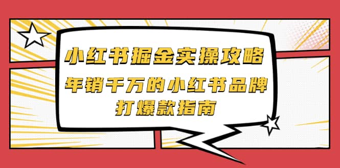 小红书掘金实操攻略，年销千万的小红书品牌打爆款指南-云创网