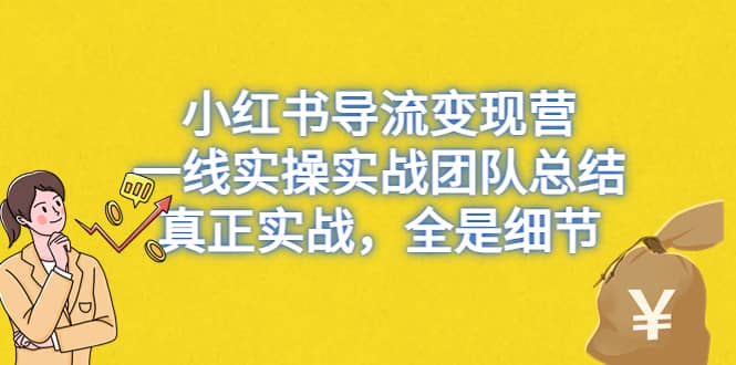 小红书导流变现营，一线实战团队总结，真正实战，全是细节，全平台适用-云创网