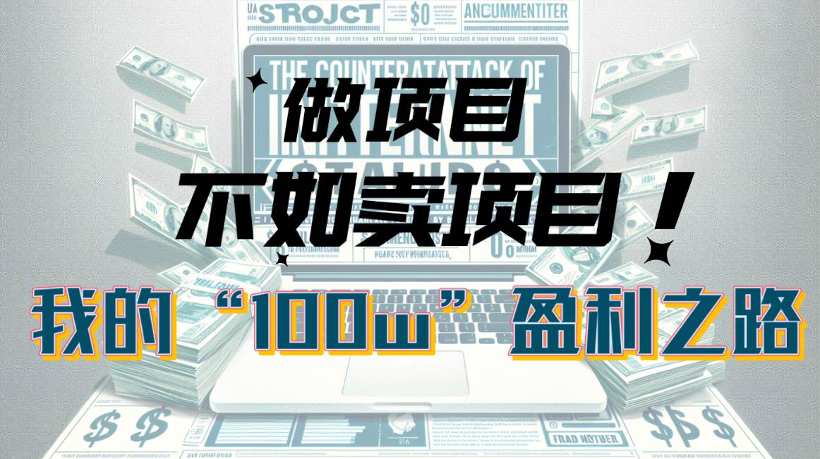 为什么做项目不如卖项目？我的100W+盈利之路-云创网