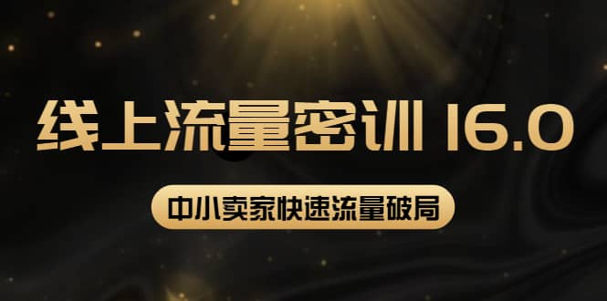2022秋秋线上流量密训16.0：包含 暴力引流10W+中小卖家流量破局技巧 等等！-云创网