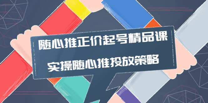 随心推正价起号精品课，实操随心推投放策略（5节课-价值298）-云创网