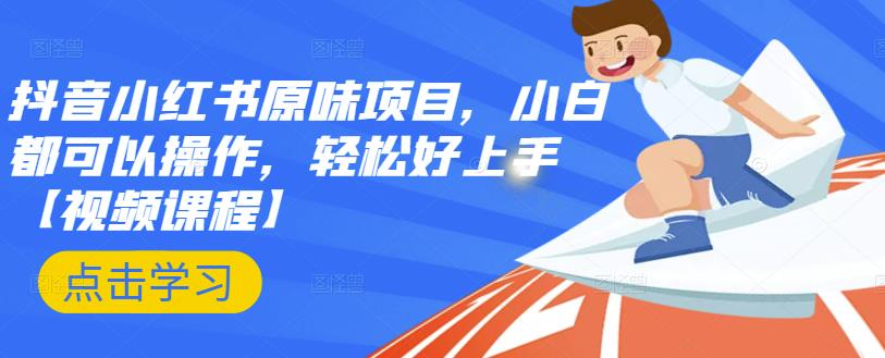 抖音小红书原味项目，小白都可以操作，轻松好上手【视频课程】-云创网