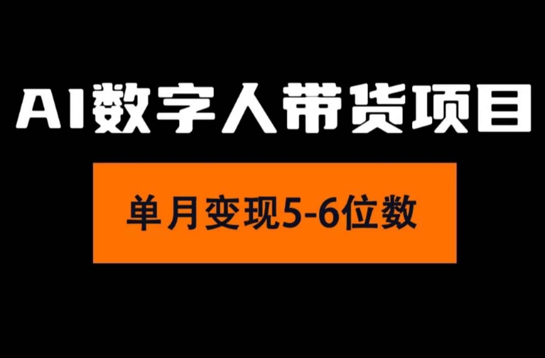 2024年Ai数字人带货，小白就可以轻松上手，真正实现月入过万的项目-云创网