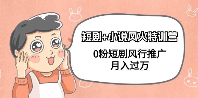 短剧+小说风火特训营，0粉短剧风行推广，月入过万（102节课）-云创网