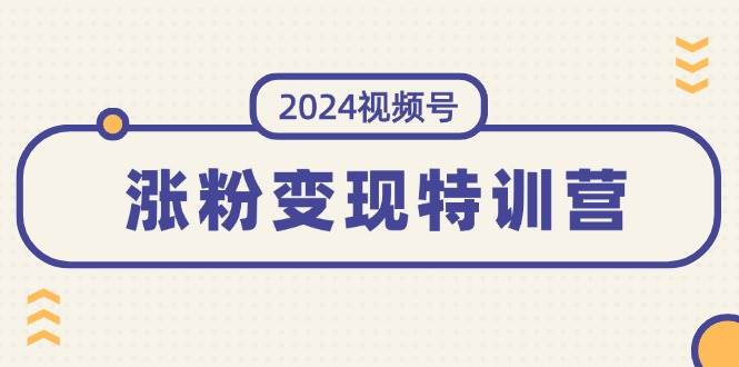 2024视频号-涨粉变现特训营：一站式打造稳定视频号涨粉变现模式（10节）-云创网