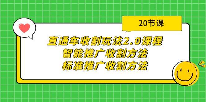 直通车收割玩法2.0课程：智能推广收割方法+标准推广收割方法（20节课）-云创网