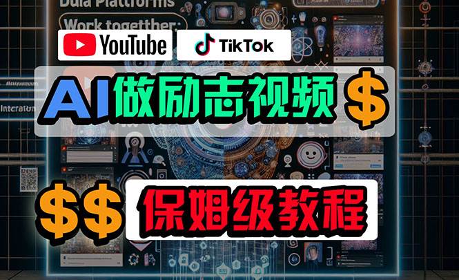 利用AI制作励志视频，在YouTube和TikTok赚钱，小白可做（附工具）-云创网