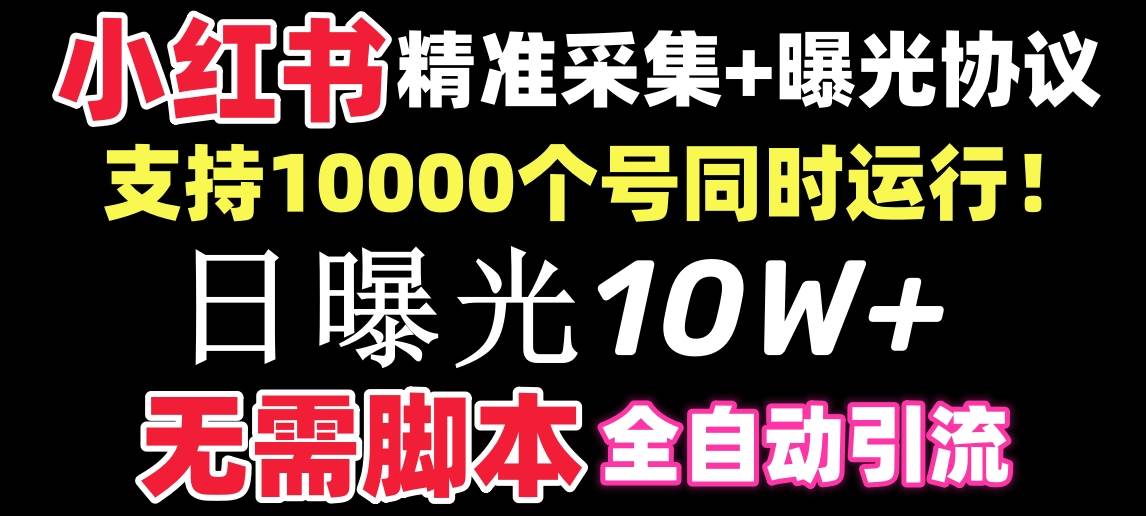 【价值10万！】小红书全自动采集+引流协议一体版！无需手机，支持10000-云创网