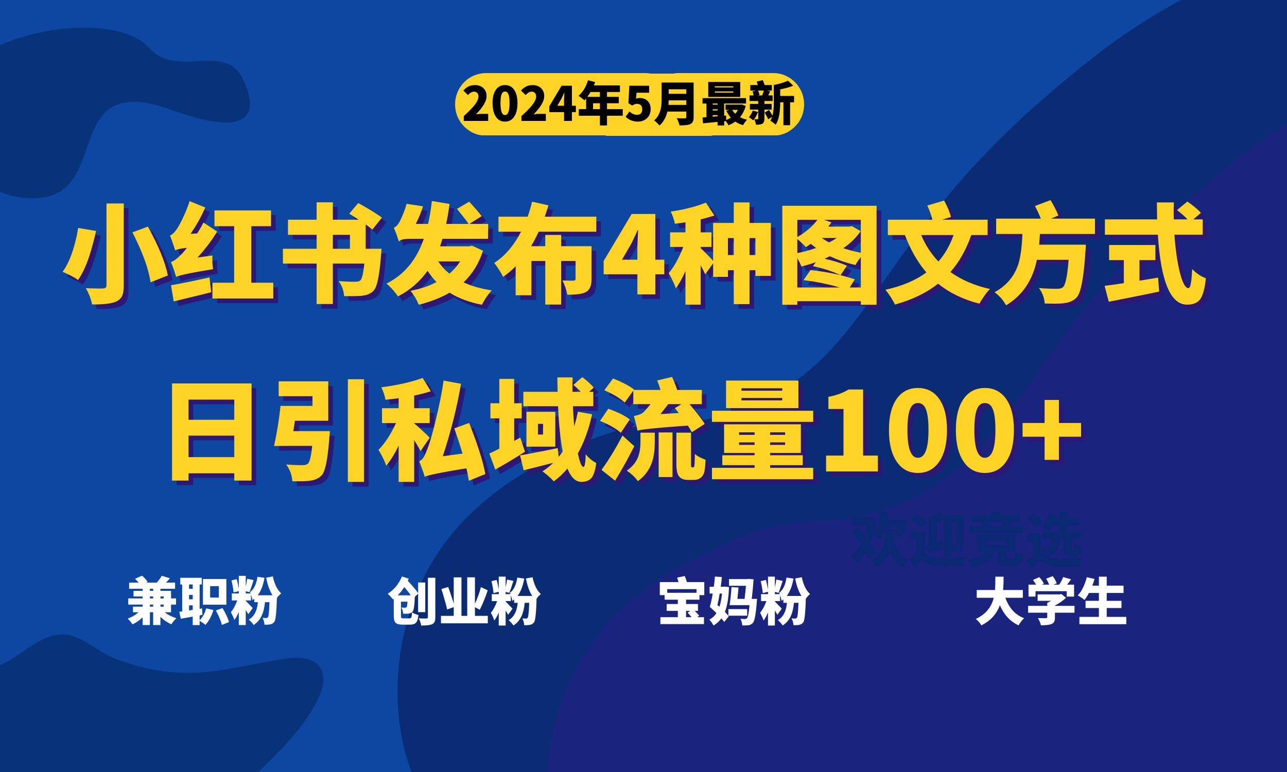 最新小红书发布这四种图文，日引私域流量100+不成问题，-云创网