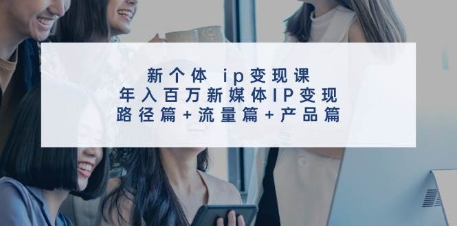 新个体 ip变现课，年入百万新媒体IP变现，路径篇+流量篇+产品篇-云创网