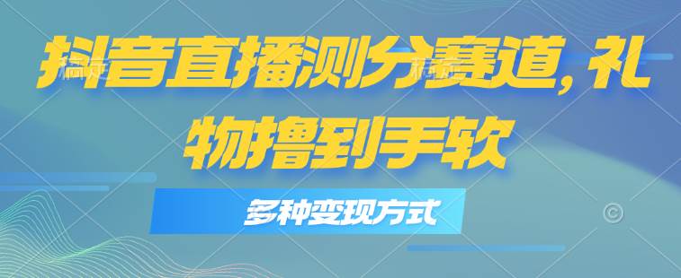 抖音直播测分赛道，多种变现方式，轻松日入1000+-云创网
