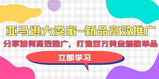 亚马逊 大卖家-新品高效推广，分享如何高效推广，打造百万美金爆款单品-云创网