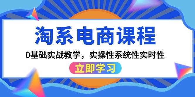 淘系电商课程，0基础实战教学，实操性系统性实时性（15节课）-云创网